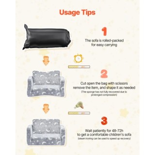 VEVOR Διπλώσιμος Παιδικός Καναπές 2-σε-1 με Μπράτσα που Φωσφορίζει ... VEVOR Διπλώσιμος Παιδικός Καναπές 2-σε-1 με Μπράτσα που Φωσφορίζει ...