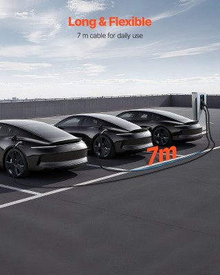 VEVOR Καλώδιο Προέκτασης Φορτιστή EV 7m 16Α για Τύπου 2 Οχήματα OBD... VEVOR Καλώδιο Προέκτασης Φορτιστή EV 7m 16Α για Τύπου 2 Οχήματα OBD...