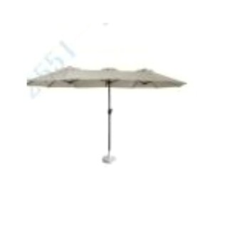Costway Διπλή ομπρέλα ηλίου 400 x 215 cm, ορθογώνια, αδιάβροχη, μπε...