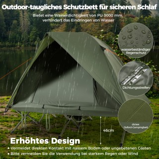 Costway Διπλό Πτυσσόμενο Κρεβάτι με Τέντα και Θήκη Μεταφοράς NP12573GN