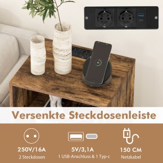 Costway Πολυλειτουργική Βάση Πικάπ με Χώρο Αποθήκευσης και Σταθμό Φ...