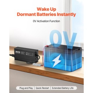 VEVOR Φορτιστής Μπαταρίας Λιθίου 12V 10A LiFePO4 για RV FCCDQ12V10A...