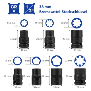 Costway Σετ Καρυδάκια 16 Τεμαχίων με Κασετίνα & 1/2” Καστάνια Πορτο...