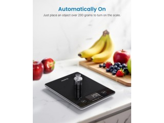 Renpho Ψηφιακή Ζυγαριά Κουζίνας 1gr/10kg Μαύρη R-T001-BK