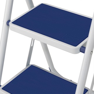 BAKAJI  Σκάλα Αναδιπλούμενη 2 Σκαλοπατιών Αντιολισθητική Σκαμπό Σκα...