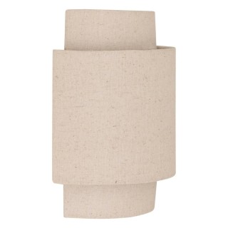 Atmosphera Επιτοίχιο φωτιστικό με καπέλο από λινάτσα, 20 x 13 x 27 ... Atmosphera Επιτοίχιο φωτιστικό με καπέλο από λινάτσα, 20 x 13 x 27 ...