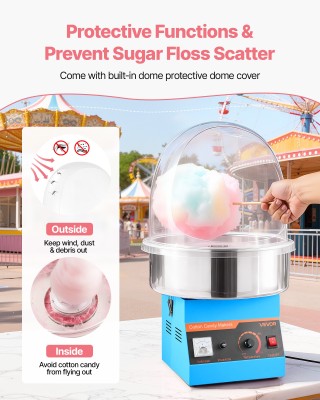 VEVOR Ηλεκτρική Μηχανή Μαλλιού της Γριάς1000W με Κάλυμμα, Μπλε ZHSK... VEVOR Ηλεκτρική Μηχανή Μαλλιού της Γριάς1000W με Κάλυμμα, Μπλε ZHSK...