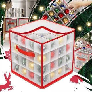 BAKAJI Κουτί Διακοσμήσεων Χριστουγέννων Οργανωτής Στολισμάτων Χωρητ...