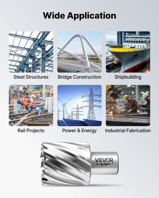 VEVOR Σετ ποτηροτρυπάνων για μαγνητικό δράπανο HSS 16 τεμ. με στέλε... VEVOR Σετ ποτηροτρυπάνων για μαγνητικό δράπανο HSS 16 τεμ. με στέλε...