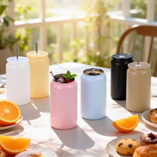 VEVOR Σετ 12 Ποτηριών Διαφόρων Χρωμάτων για Εξατομίκευση (473 mL) K...