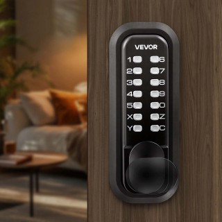 VEVOR Μηχανική Κλειδαριά Πόρτας με Πλήκτρο Συνδυασμού, Κωδικός 4-7 ...