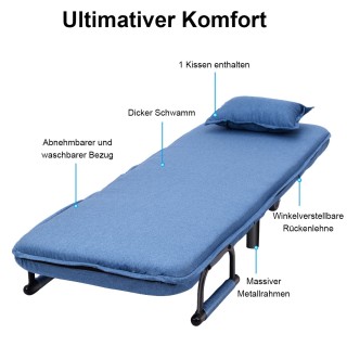 Costway Πτυσσόμενος Καναπές 3 σε 1 με Αποσπώμενο Κάλυμμα και Ρόδες ... Costway Πτυσσόμενος Καναπές 3 σε 1 με Αποσπώμενο Κάλυμμα και Ρόδες ...