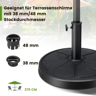 Costway  Βάση Ομπρέλας Βεράντας από Ανθεκτική Ρητίνη με Ρυθμιζόμενο...