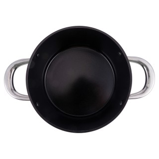 Galileo Κατσαρόλα με καπάκι 24 cm από σφυρήλατο αλουμίνιο με αντικο...