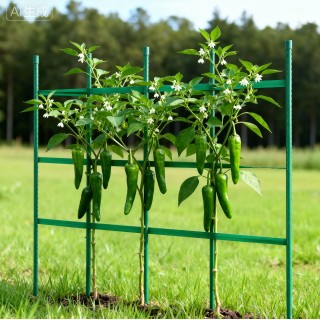 VEVOR Μεταλλικοί Πασσαλοί Κήπου 1170 mm με Πλαστική Επικάλυψη - Σετ...