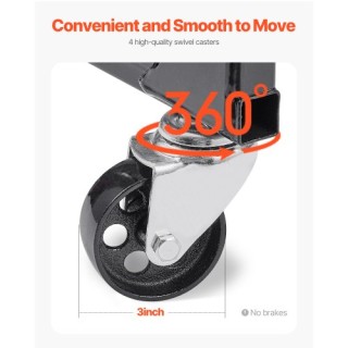 VEVOR Ισχυρή Βάση Κινητήρα με Ρόδες 340KG YDFXZSZJ750L75YHLV0