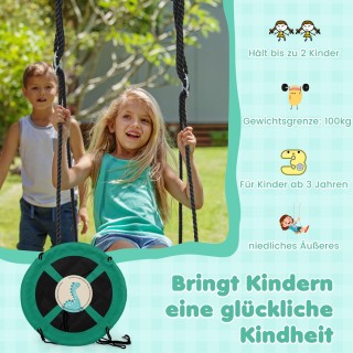 Costway Παιδική Κούνια Δίσκος 102 εκ. με Ρυθμιζόμενα Σχοινιά και Α... Costway Παιδική Κούνια Δίσκος 102 εκ. με Ρυθμιζόμενα Σχοινιά και Α...