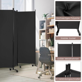 Costway 6-Τμηματικός Χωριστικός Τοίχος από Πολυεστέρα με Μεταλλικό... Costway 6-Τμηματικός Χωριστικός Τοίχος από Πολυεστέρα με Μεταλλικό...