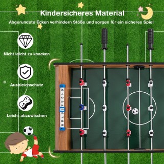 Costway Παιχνιδοτραπέζι Ποδοσφαίρου για Οικογενειακή Διασκέδαση και...