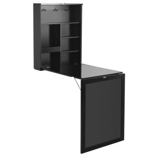 Πτυσσόμενο Γραφείο Τοίχου με Μαυροπίνακα COSTWAY HW61920BK Πτυσσόμενο Γραφείο Τοίχου με Μαυροπίνακα COSTWAY HW61920BK