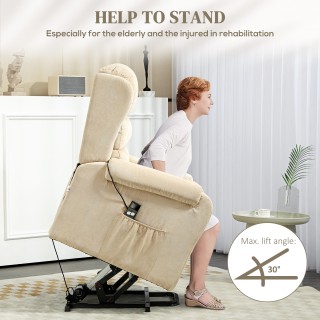 HOMCOM Πολυθρόνα Ανυψωτική Ανακλινόμενη έως 160° με Υποπόδιο και Τη... HOMCOM Πολυθρόνα Ανυψωτική Ανακλινόμενη έως 160° με Υποπόδιο και Τη...