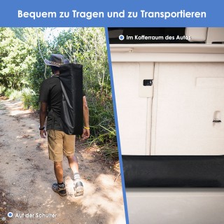 Costway Φορητό Μπλε Πάρτι Γκαζέμπο με Τσάντα 181x210εκ OP70298BL