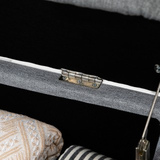 Πάγκος αποθήκευσης HOMCOM σε ύφασμα Velvet Effect, για Υπνοδωμάτιο,...