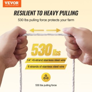 VEVOR 200M Ηλεκτρικό Σύρμα Περίφραξης για Άλογα & Ζώα  WLDXJSKJSK65...