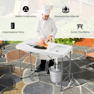 Φορητό Τραπέζι Καθαρισμού Ψαριών με Νεροχύτη για Πικνίκ & Ψάρεμα CO... Φορητό Τραπέζι Καθαρισμού Ψαριών με Νεροχύτη για Πικνίκ & Ψάρεμα CO...