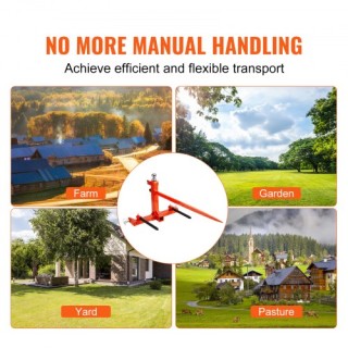 VEVOR Δόρυ Σανό 49, Φορτίο 1600lbs, Προσαρμογή Τρακτέρ με 2 Σταθερο... VEVOR Δόρυ Σανό 49, Φορτίο 1600lbs, Προσαρμογή Τρακτέρ με 2 Σταθερο...