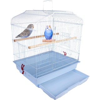 BAKAJI Κλουβί Πουλιών Λευκό για Πτηνά Παπαγάλους Τροφοδότες 46.5x3... BAKAJI Κλουβί Πουλιών Λευκό για Πτηνά Παπαγάλους Τροφοδότες 46.5x3...