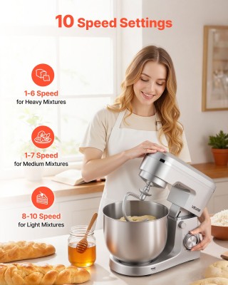 VEVOR Ηλεκτρικός Μίξερ Κουζίνας 5.7L, 1500W, Ασημί CJBTMSJBJWDSF7PC... VEVOR Ηλεκτρικός Μίξερ Κουζίνας 5.7L, 1500W, Ασημί CJBTMSJBJWDSF7PC...