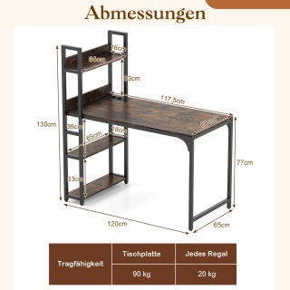 Costway Πολυλειτουργικό Γραφείο Υπολογιστή με Ενσωματωμένη Πρίζα, Ρ... Costway Πολυλειτουργικό Γραφείο Υπολογιστή με Ενσωματωμένη Πρίζα, Ρ...