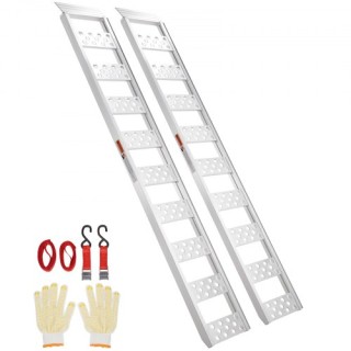 Ράμπες Αλουμινίου VEVOR, 1250lbs, 78x12, Σετ 2τμχ ZZZ12502781222T17V0 Ράμπες Αλουμινίου VEVOR, 1250lbs, 78x12, Σετ 2τμχ ZZZ12502781222T17V0