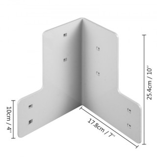 Σετ Γωνιακών Βραχιόνων VEVOR για Πάγκο Εργασίας, 8 τεμ., Λευκός Γαλ...