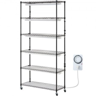 VEVOR  Ράφι Φυτών με Φωτισμό Ανάπτυξης 6 Επιπέδων 180W 70.9 Εσωτερι...