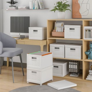 BAKAJI  Φορητό Αρχείο Οργανωτής με Ρόδες και 40 Φάκελοι Αρχείου για...