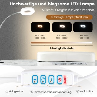 Costway Φορητό Τραπέζι Μανικιούρ με Ενσωματωμένο Συλλέκτη Σκόνης κα... Costway Φορητό Τραπέζι Μανικιούρ με Ενσωματωμένο Συλλέκτη Σκόνης κα...