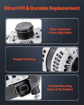 VEVOR Δυναμό Αυτοκινήτου για Buick Enclave Base 2012-2013 & GMC Aca...