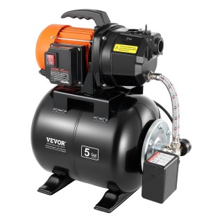 VEVOR Αυτόματη Αντλία Επιφανείας Jet 1HP με Δοχείο Πίεσης 19L, 230V... VEVOR Αυτόματη Αντλία Επιφανείας Jet 1HP με Δοχείο Πίεσης 19L, 230V...