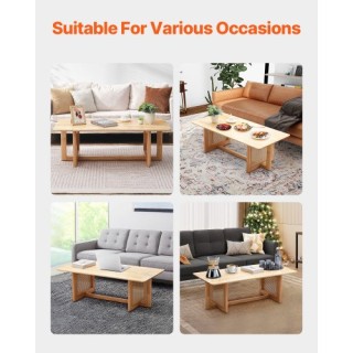 VEVOR Ορθογώνιο Τραπέζι Καφέ από Ρατάν 1 Επιπέδου για Σαλόνι ZFXKF... VEVOR Ορθογώνιο Τραπέζι Καφέ από Ρατάν 1 Επιπέδου για Σαλόνι ZFXKF...