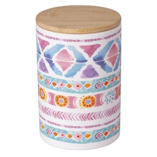 Galileo Σετ 6 τμχ Βάζο 750 ml από κεραμικό με καπάκι από μπαμπού Pl...