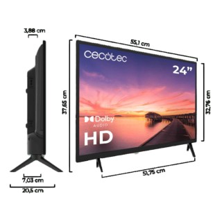 Τηλεόραση LED με Ανάλυση HD, Σύστημα Dolby και Μνήμη flash CECOTEC ... Τηλεόραση LED με Ανάλυση HD, Σύστημα Dolby και Μνήμη flash CECOTEC ...