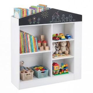 Costway Παιδική βιβλιοθήκη Montessori σε σχήμα σπιτιού με μαυροπίνα... Costway Παιδική βιβλιοθήκη Montessori σε σχήμα σπιτιού με μαυροπίνα...