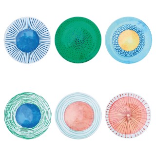 Villa DEste Σετ 6τμχ Πλαστικό σουπλά PP Marea 5917114