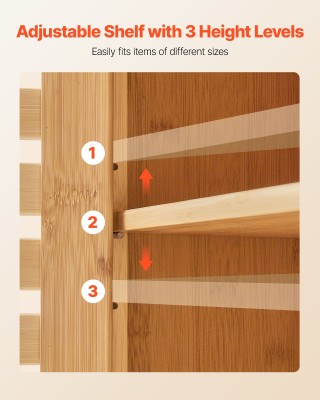 VEVOR Κρεμαστό Ντουλάπι Μπάνιου, 2 Πόρτες, Ρυθμιζόμενο Ράφι, Διαστά...