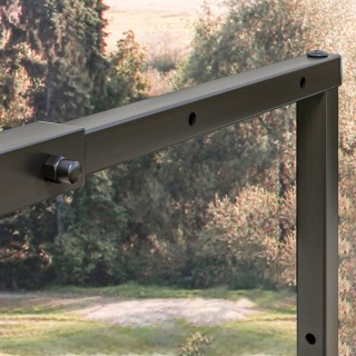 Outsunny  Ρυθμιζόμενη Μεταλλική Ξυλοθήκη Εσωτερικού και Εξωτερικού ...