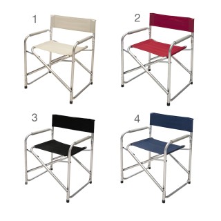 Galileo Καρέκλα σκηνοθέτη με μπράτσα αναδιπλούμενη σε αλουμίνιο, κά...