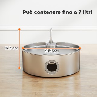 PawHut Σιντριβάνι Γάτας 7L με LED, Ανοξείδωτο Ατσάλι 304, 30.5x31.2... PawHut Σιντριβάνι Γάτας 7L με LED, Ανοξείδωτο Ατσάλι 304, 30.5x31.2...