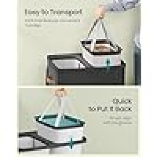 SONGMICS Καλάθι Ρούχων με Καπάκι και Χειρολαβές 56x40x75 εκ. LCB813B01 SONGMICS Καλάθι Ρούχων με Καπάκι και Χειρολαβές 56x40x75 εκ. LCB813B01